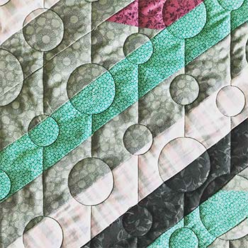 bubbles big and small longarm quilt pattern