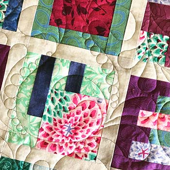 pearl feathers longarm quilt pattern
