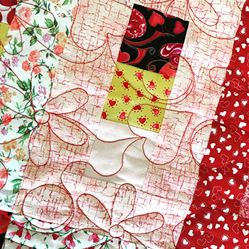 hearts and flowers longarm quilt pattern